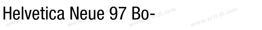 Helvetica Neue 97 Bo字体转换